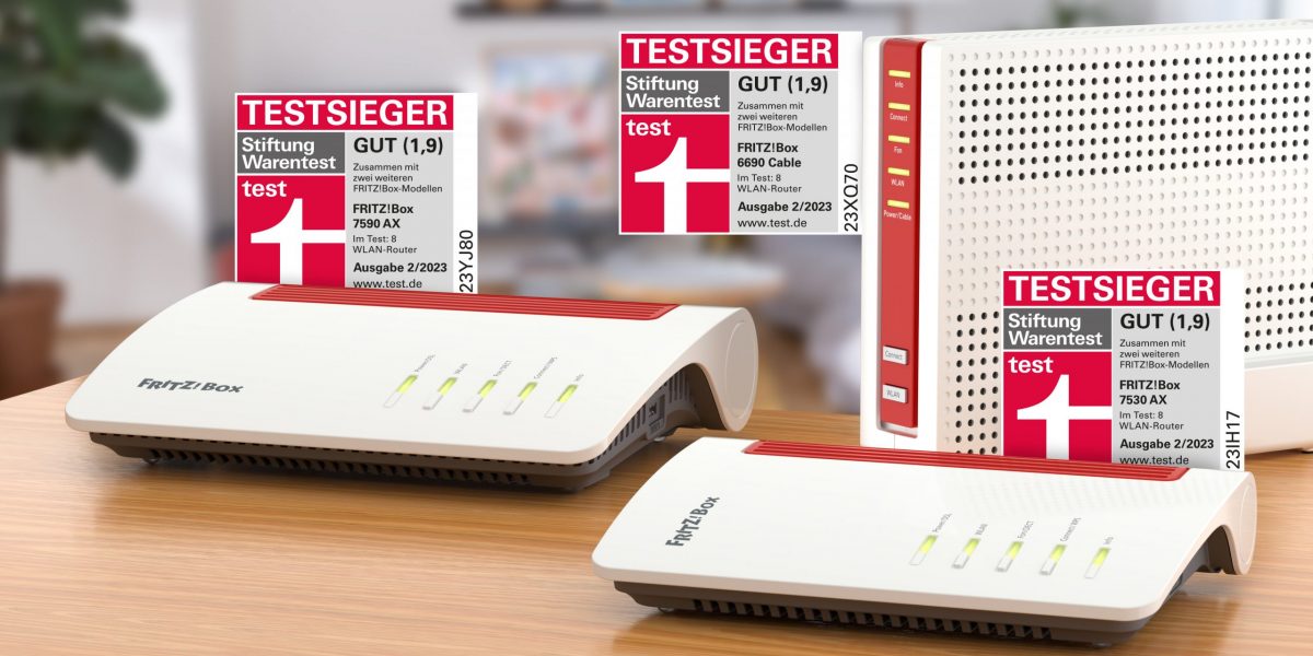 Router-Vergleich Stiftung Warentest: Testsieg für FRITZ!Box